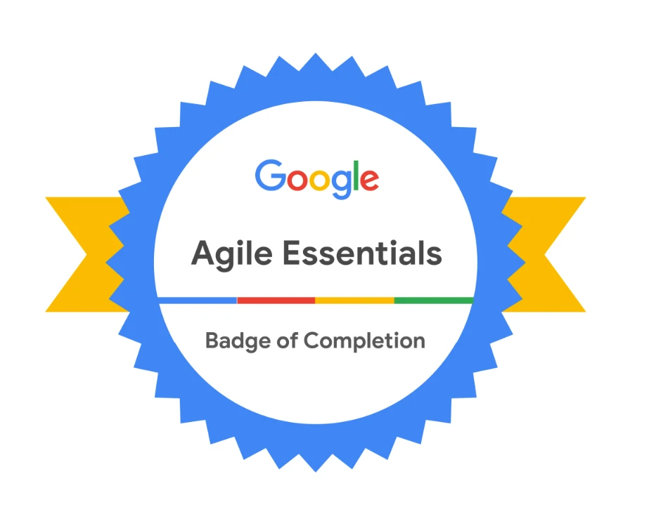 Google Agile Essentials course/certification image